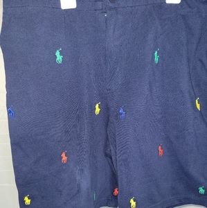 Polo shorts size large in blue. This item was worn 4x